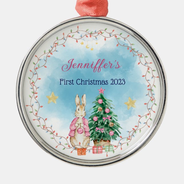 Baby's First jul Ornament Personlig Gift (Framsidan)