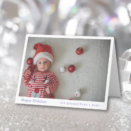 Baby's First jul Personlig Family Card Helgkort