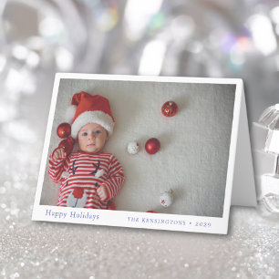 Baby's First jul Personlig Family Card Helgkort