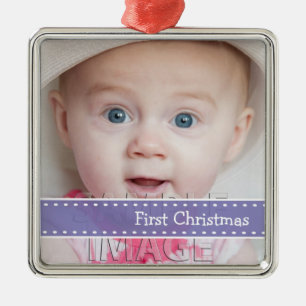 Babys First jul Photo Anpassningsbar Ornament