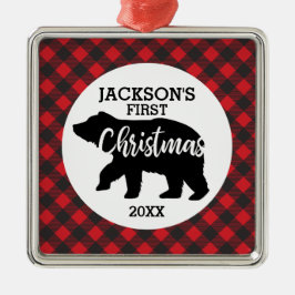 Babys First jul Photo Ceramic Ornament