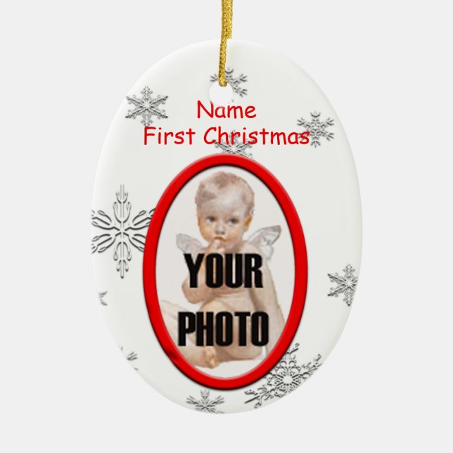 Babys First jul Photo Ram Ornament (Framsidan)