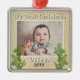Baby's First jul Rustic Julgransprydnad Metall