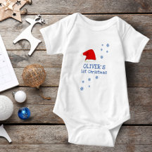 Baby's First jul Santa Hat Snowflake