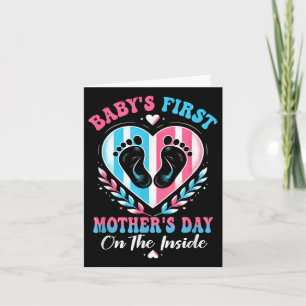 Babys First Mors dag på insidan av gravida Mamma Kort
