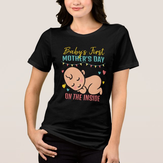 Baby's First Mother's Day Cute T-Shirt (Framsida)