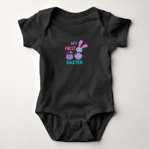 Babys First Påsk Funny Rabbit Baby T-Shirt