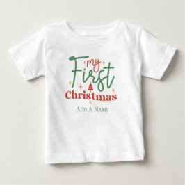 Babys första 1:a julpresent för nyfödda t shirt