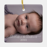 Babys första fotoutskript för första julfoto