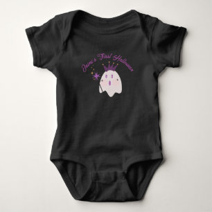 Baby's första Halloween flickig spök baby bodysuit T Shirt