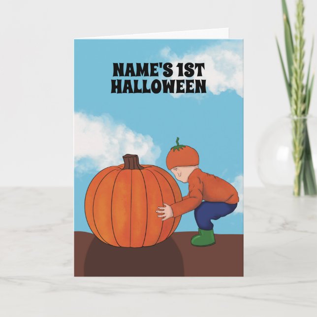 Babys första Halloween Helgkort (Framsida)
