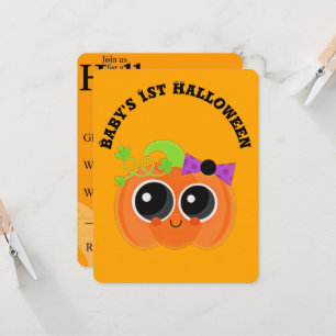 Babys första Halloween Little Pumpkin Kort