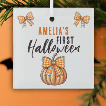 Baby's första Halloween Pumpa Bow