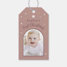 Baby's första jul Anpassad bild gammal ros rodnad