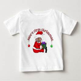 Baby's första jul Baby Santa (AA1) T-shirt