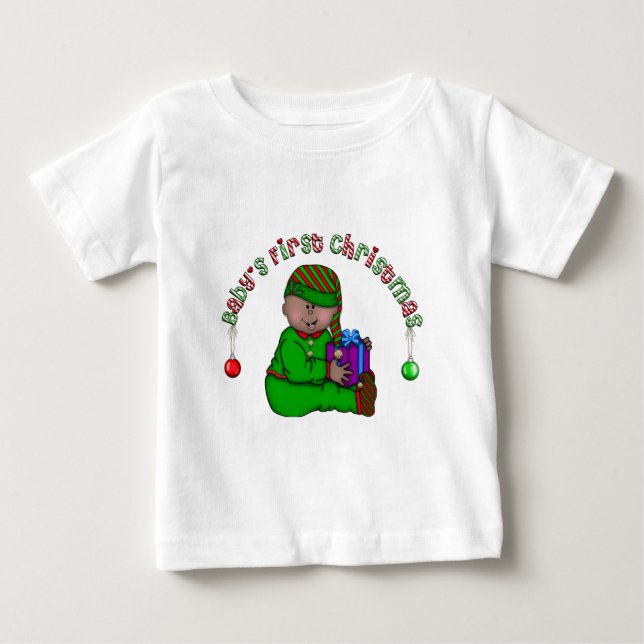 Baby's första jul Babyälva (AA2) Tröja (Framsida)