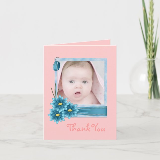 Babys första jul-foto i nyfödd bebis helgkort (Framsida)