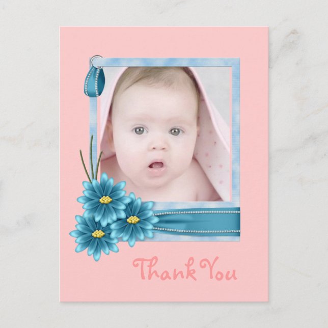 Babys första jul-foto i nyfödd bebis vykort (Framsida)