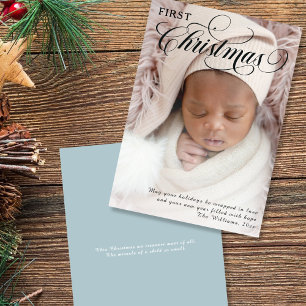 Baby's första jul Fotoplatt julkort