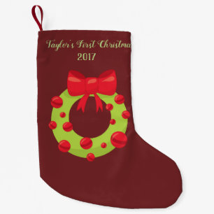 Babys första jul liten julstrumpa