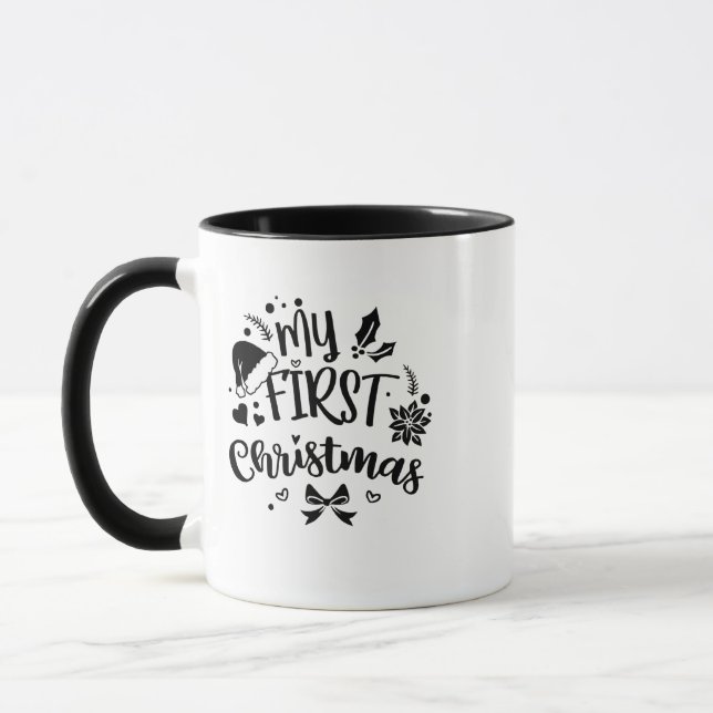 Baby's första jul Matchande familj  Mugg (Vänster)