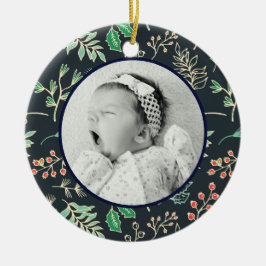 Babys Första jul Mönster Ornament i Helgdag