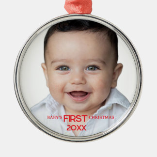 Babys första jul Personlig Julgransprydnad Metall