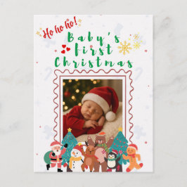 Baby's första jul Personlig Vykort
