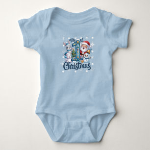 Baby's första jul Santa vänner nummer ett T Shirt