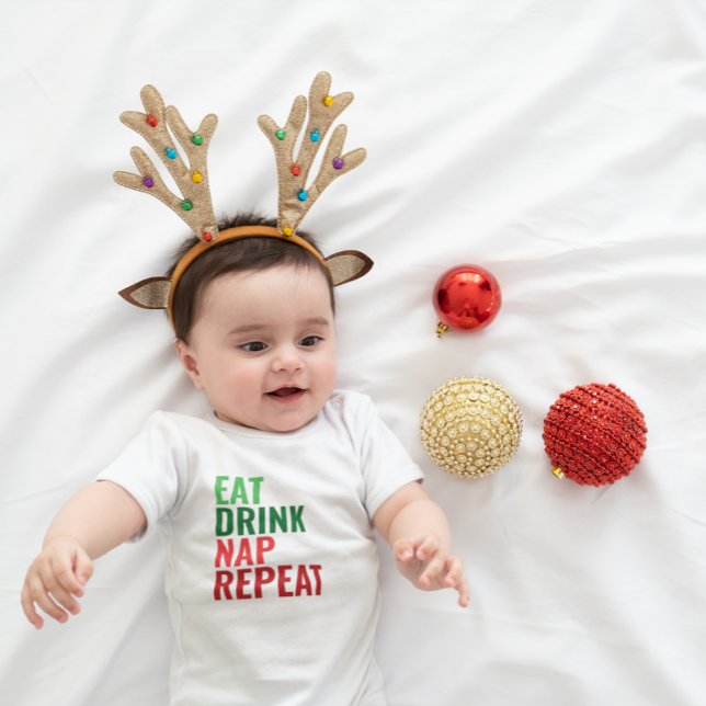 Baby's första jul schema t shirt (Skapare uppladdad)
