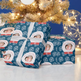 Baby's första jul Snökula Snöflingor Presentpapper