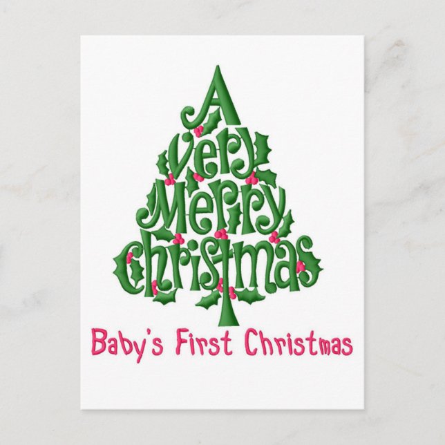 Babys Första Jul Vykort (Framsida)