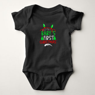 Baby's första jul Xmas söt T Shirt