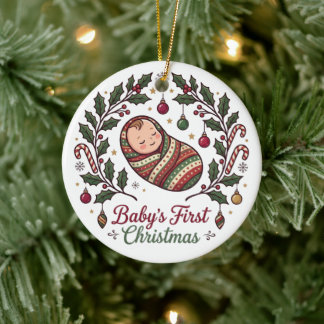Baby's första juldekoration | Klassiskt söt