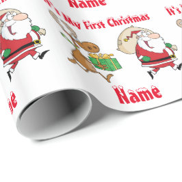 Babys Första julen, Giftwrap Funny Santa Presentpapper