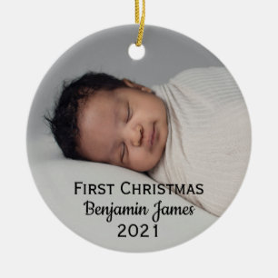Babys Första julen Personlig Modern keramik Julgransprydnad Keramik