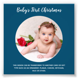 Babys första julpHOTO-mall - Skapa egen Fototryck