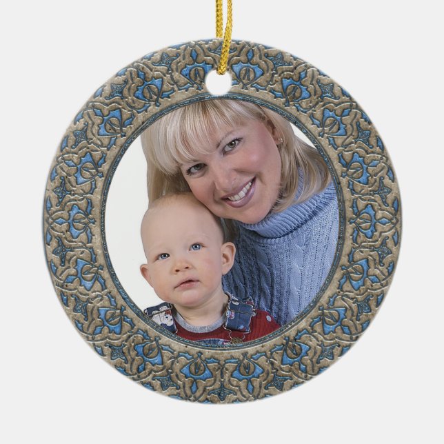 Babys första julprydnad julgransprydnad keramik (Framsidan)
