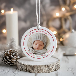 Baby's första julpynt 2025 med foto