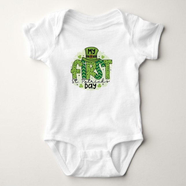 Babys Första " Lycklig T Shirt (Framsida)