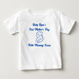 BABYS FÖRSTA MORS DAG MED MAMMA SILHUETT  T SHIRT