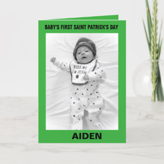 BABYS FÖRSTA ST PATRICK'S DAG KORT