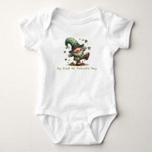 Baby's första St. Patrick's Day Dansande Leprechau T Shirt