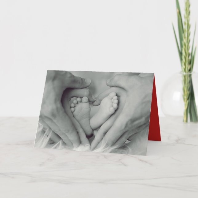 BABYS FÖRSTA VALENTINSDAG MED FAMILJEKORT HELGKORT (Framsida)