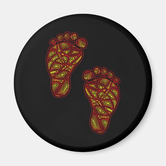 Babys fotspår magnet (Framsidan)