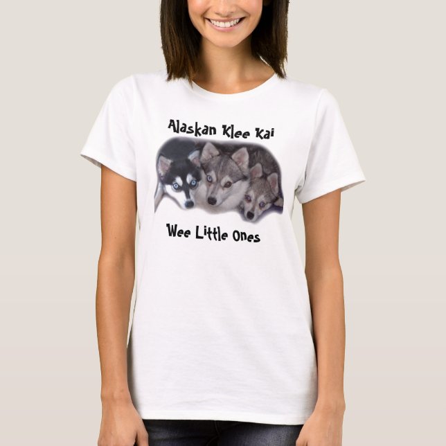 babys kopierar, Weeungar, alaskabo Klee Kai T-shirt (Framsida)