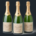 Babys Utandning VattenfärgsBlommigt Rustic Boho Br<br><div class="desc">Tillsätt en charmerande,  eterisk beröring till din speciella dag med personlig vin flaska-etiketter som innehåller exquisite water color baby utandningsblommor och sofistikerad typografi.</div>