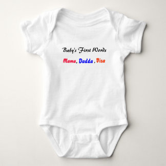 babys uttrycker först småbarnt-skjortor t shirt
