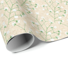 Babysänghaloblommor Boho Chic Dop Högtid Presentpapper