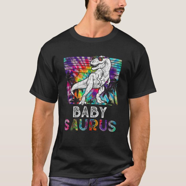 Babysaurus Dinosaur BabySaurus Family Matching Tie T Shirt (Framsida)
